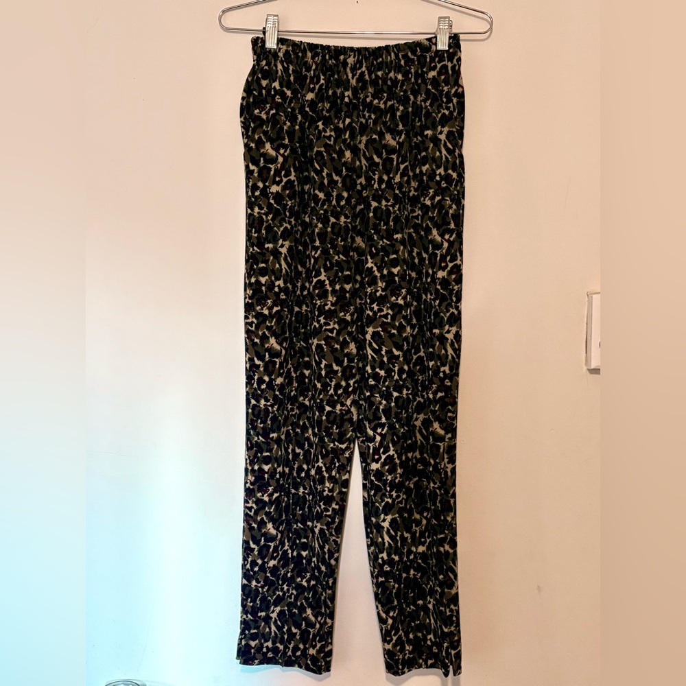 Vintage Leopard Print Women's Pants